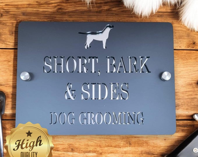 Custom Acrylic Shop Sign: Two-Color Floating Design