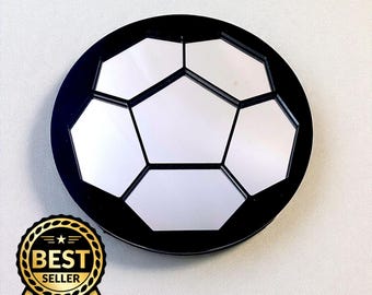 Colorful Garden Football Mirrors with Custom Sizes & Engraving Services | Indoor - Outdoor Use