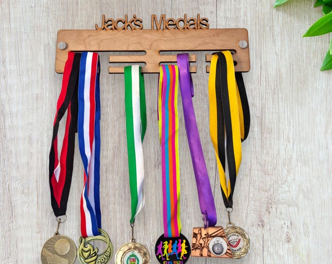 Custom Wooden Medal Hanger: Personalized Sport Display