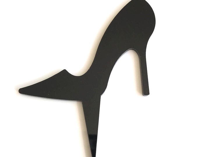 High Heel Shoe Cake Topper: Acrylic Cupcake Decoration