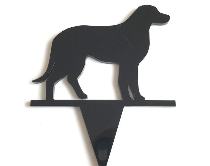 Labrador Dog Cake Topper: Custom Acrylic Cupcake Decorations