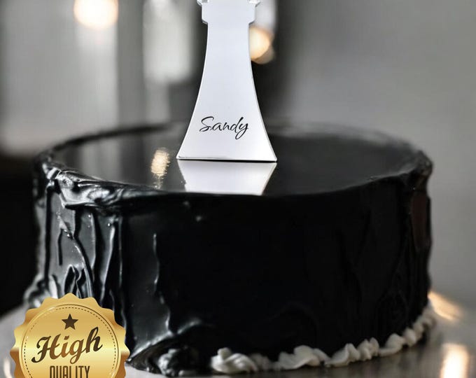 Lighthouse Cake Topper: Acrylic Nautical Decor, Custom Colors