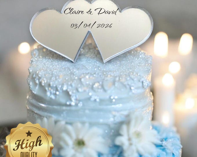 Custom Acrylic Cupcake Toppers: Bespoke Love Hearts Decorations in Various Colors & Sizes