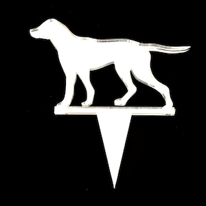 Pointer Dog Cake Topper: Custom Acrylic Cupcake Decorations