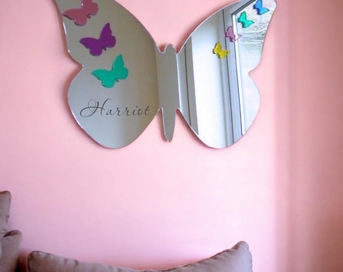 Butterfly Acrylic Mirror Art: Custom Colors & Sizes