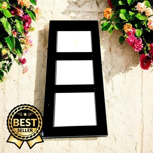 Custom Color Framed Garden Mirror: Shatterproof Acrylic, Bespoke Size