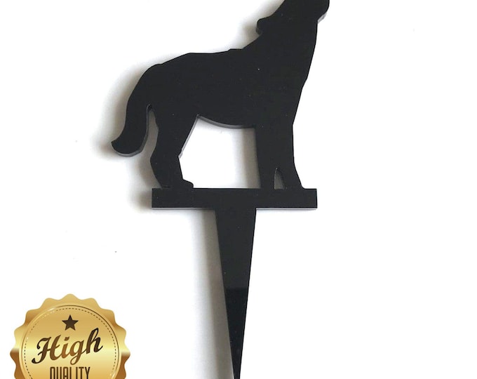 Dog Cake Toppers: Acrylic Puppy Cupcake Decorations