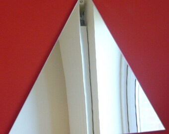 Triangle Shaped Mirrors & Crafting Mirrors, Bespoke Shapes Made