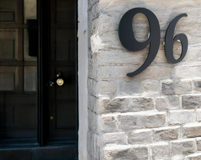 Floating Acrylic Number Sign: Custom House or Shop Numbers