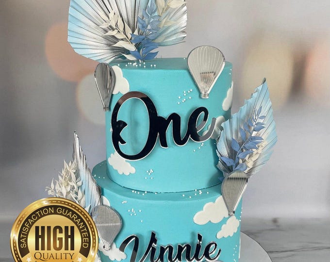 Bespoke, Age, Name and Three Emblems/embellishments of your choice - Many Colour Choices - Bespoke Designs Made