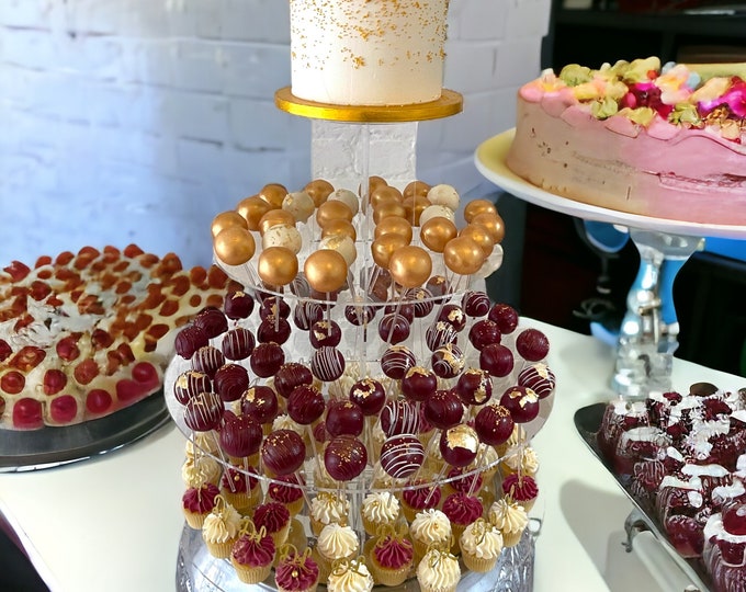Cake Pop & Wedding Cake, Party Presentation Stands.  Custom Sizes, Colours and Tiers.