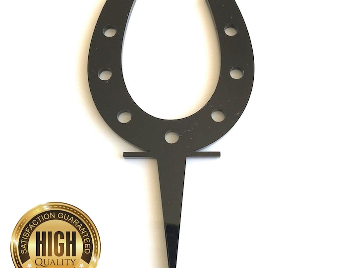 Lucky Horseshoe Cake Toppers & Cup Cake Toppers - Several Colour Options Available, Any Bespoke Style Made, Crafting Customised