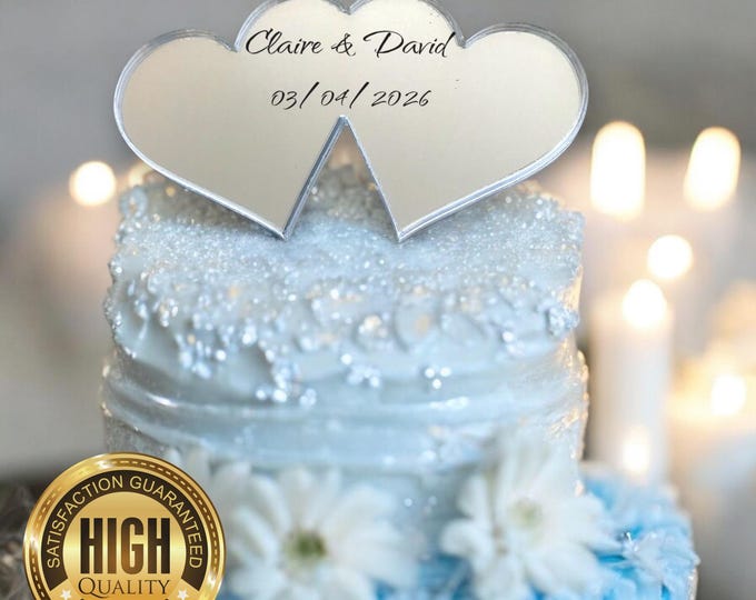 Love Hearts Cake Toppers & Cup Cake Toppers - Several Colour Options Available, Any Bespoke Style Made, Crafting Customised