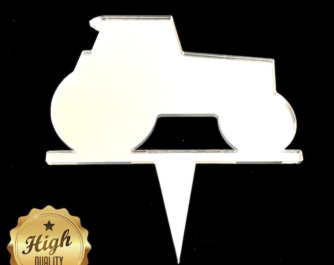 Eco-Friendly Acrylic Tractor Cake Toppers: Customizable & Reusable Decor