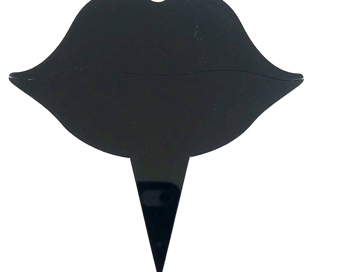 Lips Cake Toppers: Acrylic Cupcake Decorations