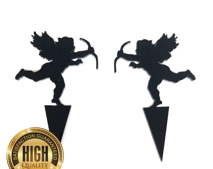Cherub Shaped Cake Toppers & Cup Cake Toppers x 2 - Several Colour Options Available, Any Bespoke Style Made, Crafting Customised