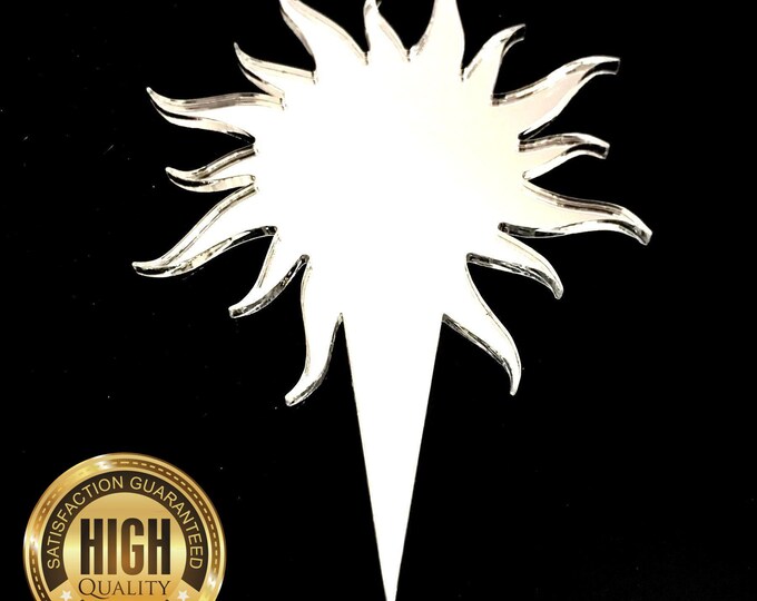 Craft Your Perfect Sun Shaped Cake Toppers & Cupcake Toppers - Customized, Eco-Friendly, Colourful Options, Laser Cut Acrylic Custom Designs