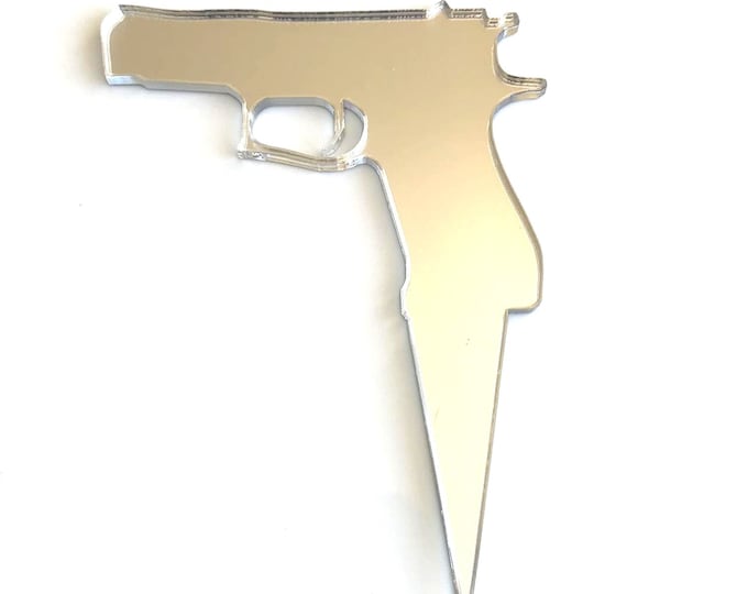 Gun Shaped Cake Toppers & Cup Cake Toppers - Several Colour Options Available, Any Bespoke Style Made, Crafting Customised