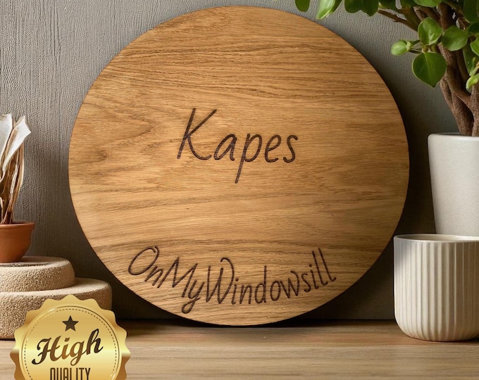 Handcrafted Wooden Lazy Susan: Oak, Cherry, Walnut Veneer - Custom Engraving