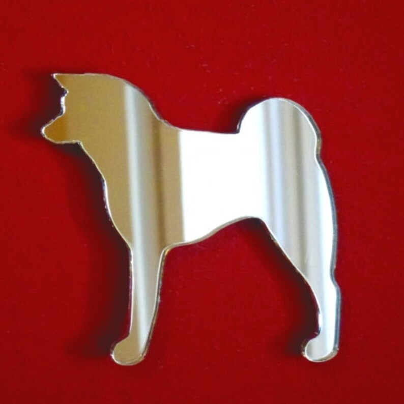 Japanese Akita Dog Mirrors, Bespoke Shapes Made image 1