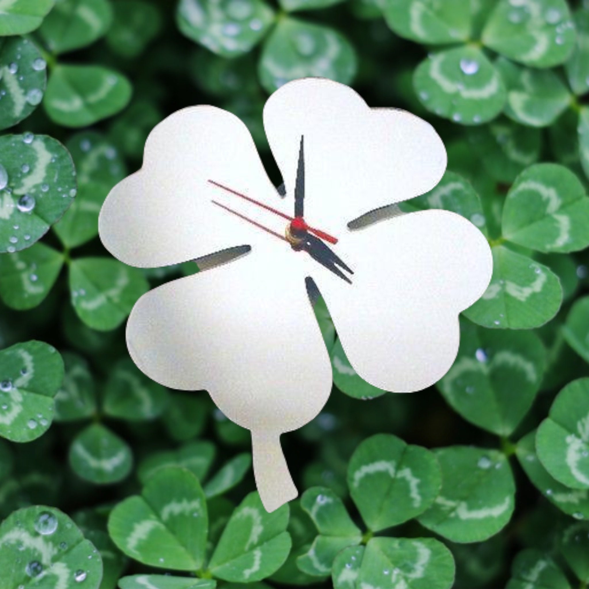 Four Leaf Lucky Clover Shaped Clocks Many Colour Mirrors and Etsy