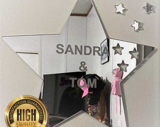 Star Signs Mirrors, Custom Colours, Sizes, Shapes, Engraving Services, Sizes up to 40cm