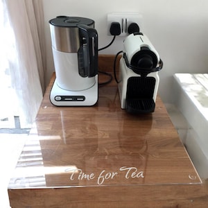 Clear Acrylic Table Runner: Custom Size Table Protector, Engraved or Plain