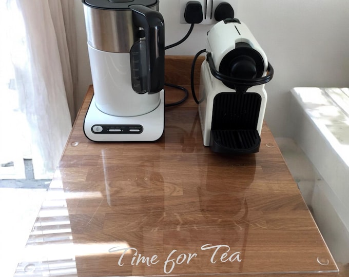 Clear Acrylic Table Runner: Custom Size Table Protector, Engraved or Plain