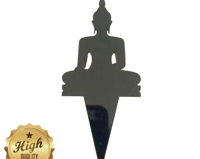 Buddha Cake Topper: Bespoke Acrylic Cupcake Decorations