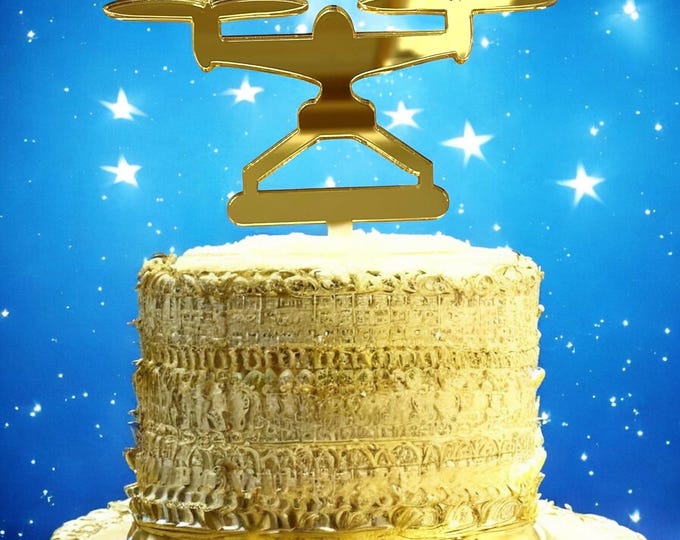 Drone Shaped Cake Toppers - Custom Colours, Sizes and Personalised