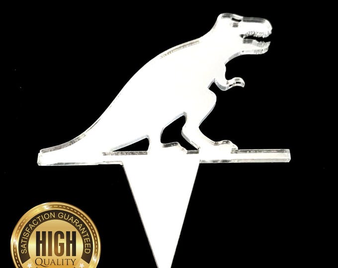 T-Rex Dinosaur Shaped Cake Toppers & Cup Cake Toppers - Several Colour Options Available, Any Bespoke Style Made, Crafting Customised