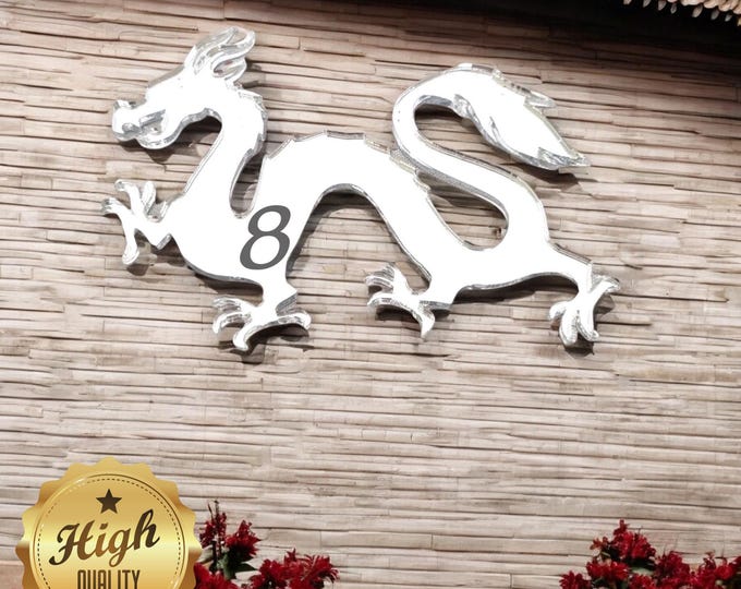 Chinese Dragon Acrylic Mirror: Custom Colors & Sizes, Indoor/Outdoor Decor