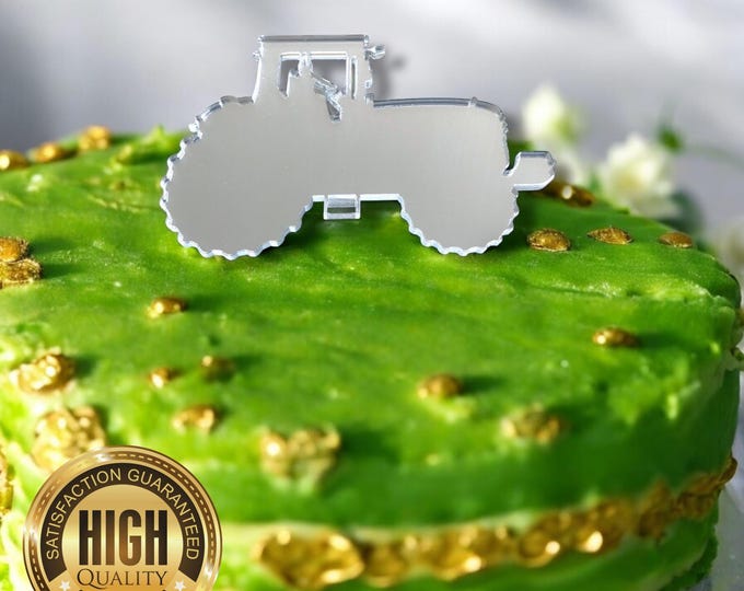 Tractor Shaped Cake Toppers & Cup Cake Toppers - Several Colour Options Available, Any Bespoke Style Made, Crafting Customised