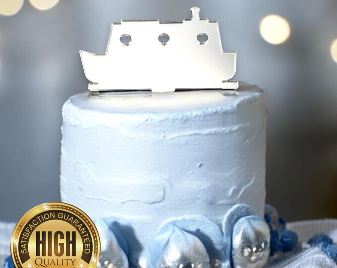 Canal Boat Shaped Cake Toppers & Cup Cake Toppers - Several Colour Options Available, Any Bespoke Style Made, Crafting Customised