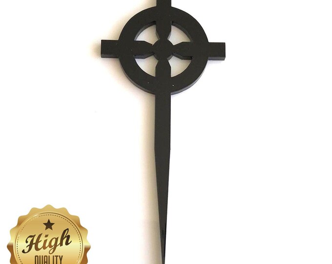 Celtic Cross Shaped Cake Toppers & Cup Cake Toppers - Several Colour Options Available, Any Bespoke Style Made, Crafting Customised
