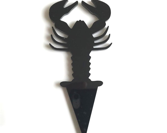 Lobster Cake Toppers: Acrylic Cupcake Decorations