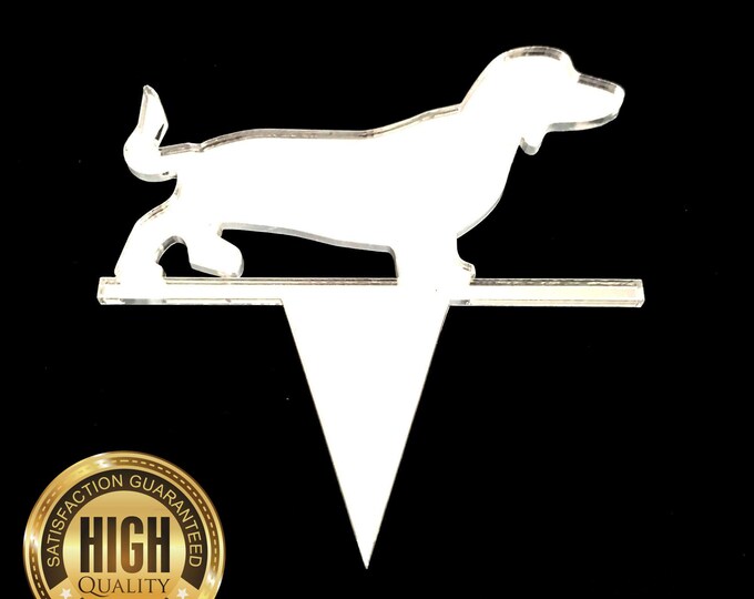 Sausage Dog Shaped Cake Toppers & Cup Cake Toppers - Several Colour Options Available, Any Bespoke Style Made, Crafting Customised