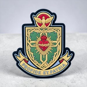 Pro Fide Et Patria For Faith and Country PVC Morale Patch