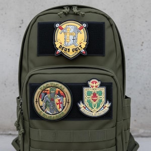 Tactical PVC Morale Patch Set: Crusader, Deus Vult, Pro Fide Et Patria