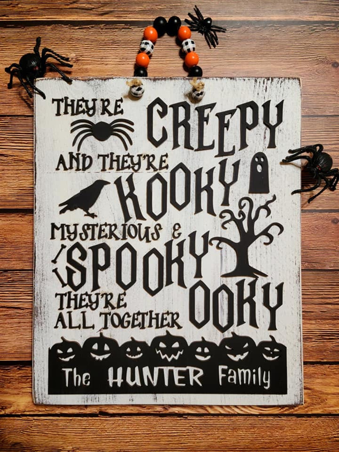 The Addams Family Personalized Wood Sign Song Lyrics - Etsy