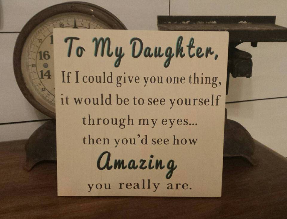 To My Daughter If I could Give You One Thing Daughter Gift Etsy