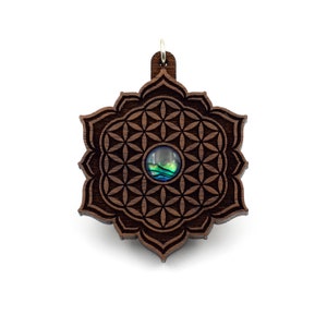 Flower of Life Lotus Pendant