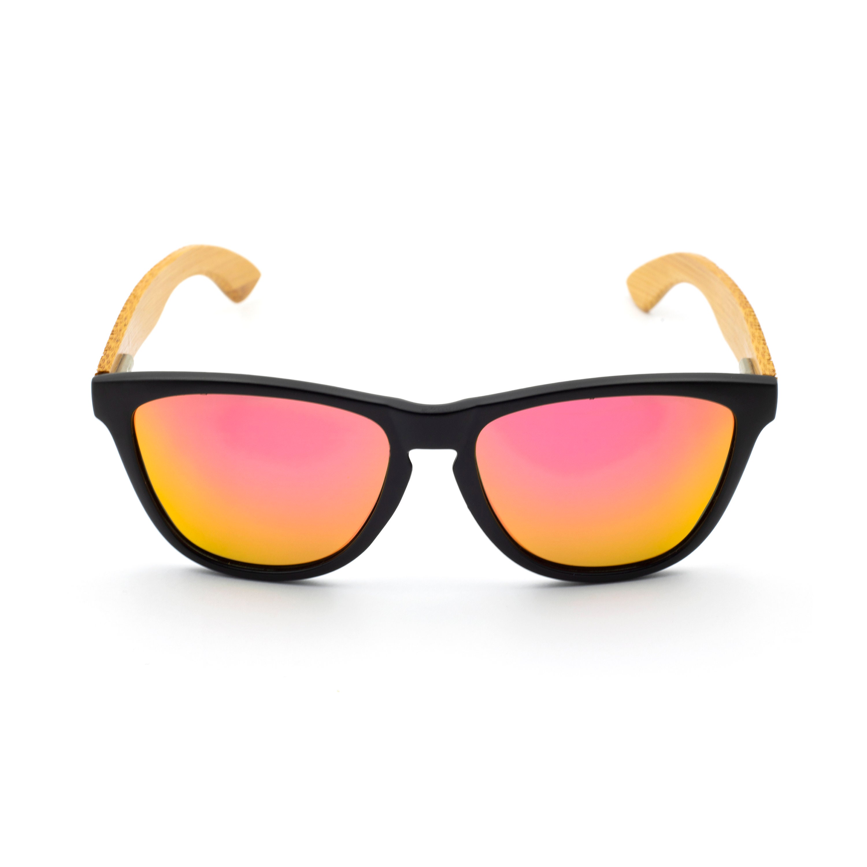 Flower of Life Wood Temple Sunglasses (red Mirror) - Etsy display picture 1