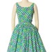60s Mushroom/Butterfly Dress + Matching Belt S