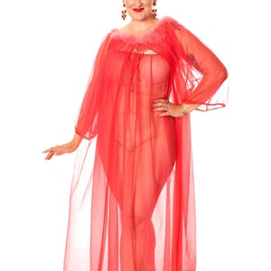 Sheer Peach Robe - Etsy