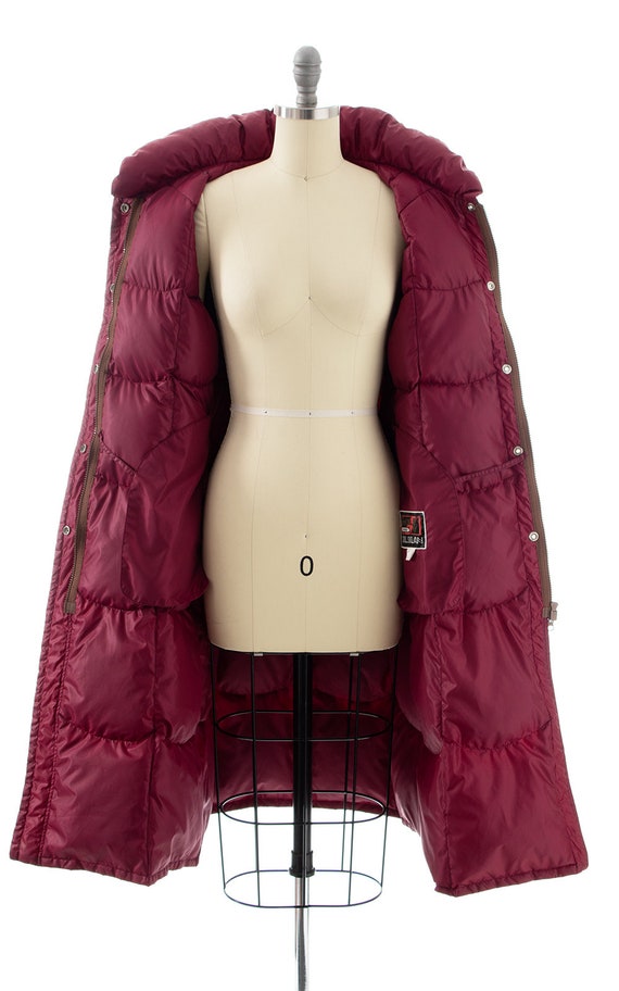 Vintage 1980s Puffer Coat 80s Down Filled Quilted P… Gem