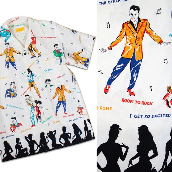 Men's 1950s Style Shirt | Modern BERNIE DEXTER Repro Rockabilly