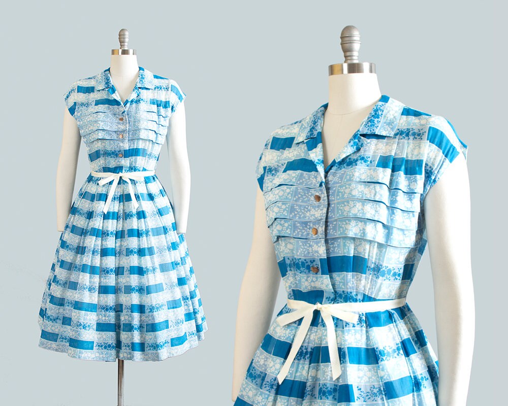 Robe chemise vintage des années 1950 des années 50 R & K | Etsy