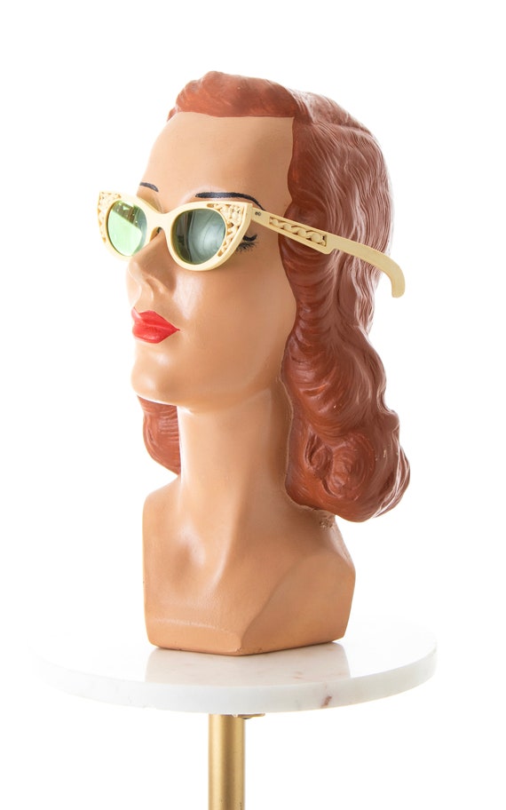 Vintage 1950s Cateye Sunglasses | 50s COOL-RAY PO… - image 3