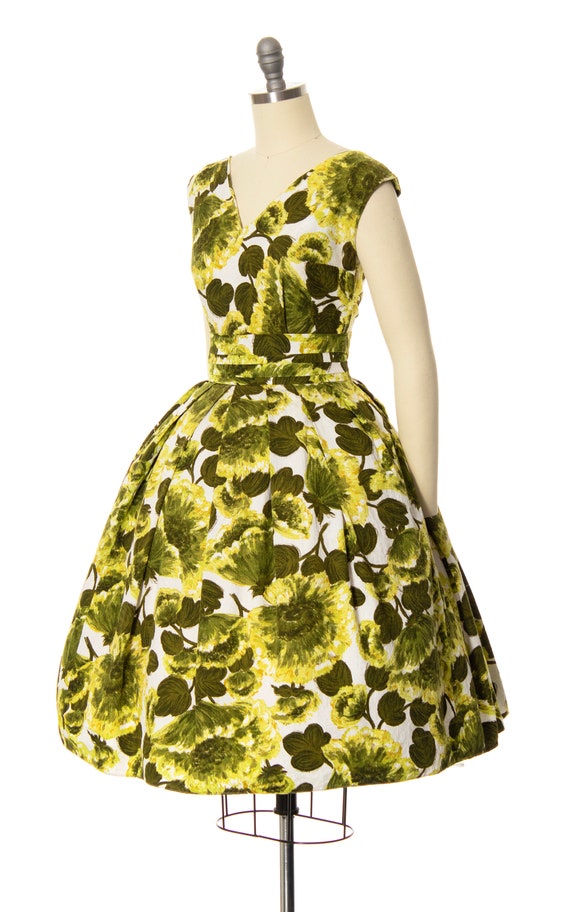 Vintage 1950s 1960s Sundress | 50s 60s Floral Pri… - image 3